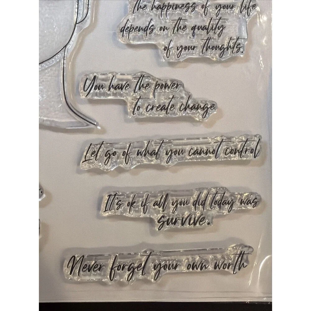 Gina K Designs grow positive thoughts you are enough sentiments